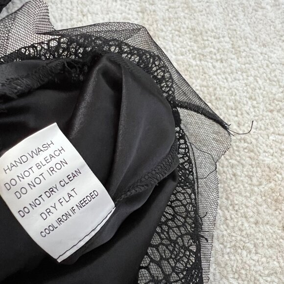 I Joah Black Lace Mesh Cocktail Summer Low Back Mini Dress S - Picture 11 of 11
